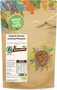 Wholefood Earth Organic Ground Linseed/Flaxseed 1kg RRP £10.25 CLEARANCE XL £4.99